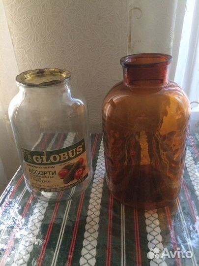 Баллоны стеклянные с крышками