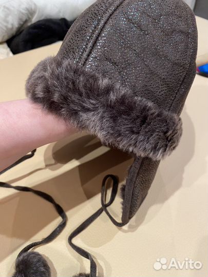 Шапка для мальчика зима нат.кожа 3-4 г