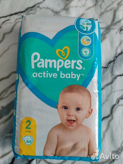 Подгузники pampers 2
