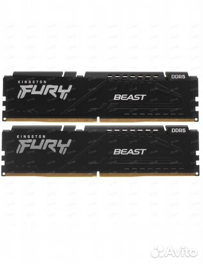 Оперативная память kingston fury beast black ddr5