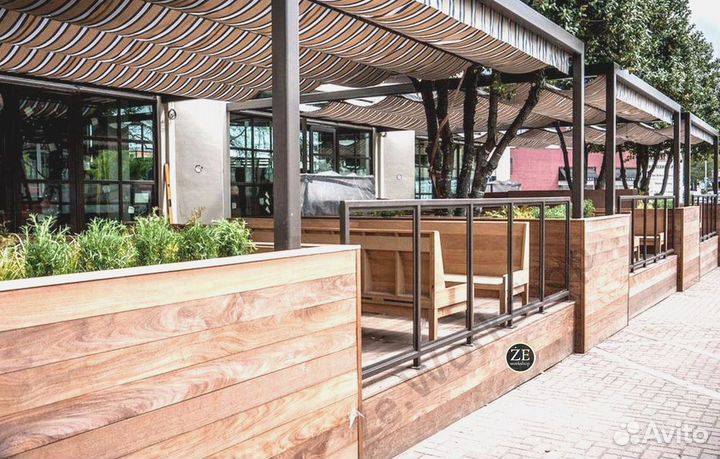 Летняя веранда для кафе