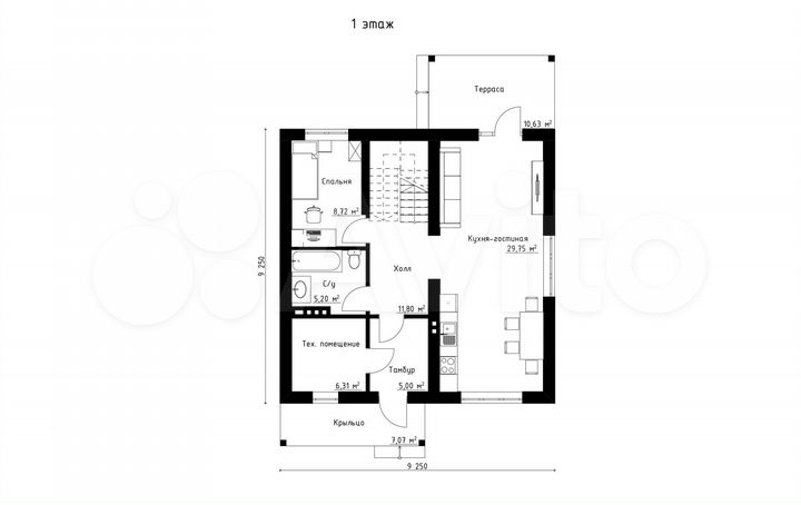 Дом 140 м² на участке 10 сот.