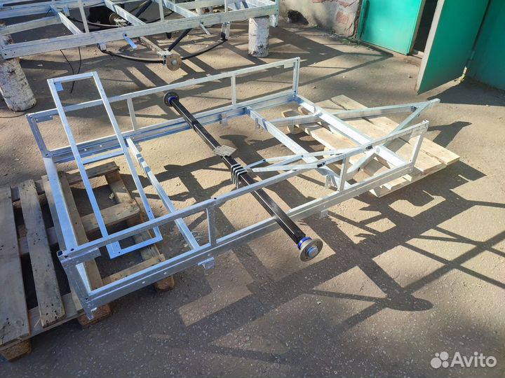 Рама, дышло, ось прицепа усиленная с документами