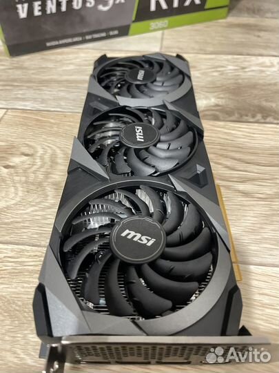 Видеокарта msi rtx 3060 ventus 3X 12gb