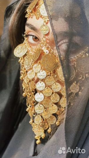 Колье пояс диадема бохо ремень вуаль цепь маска