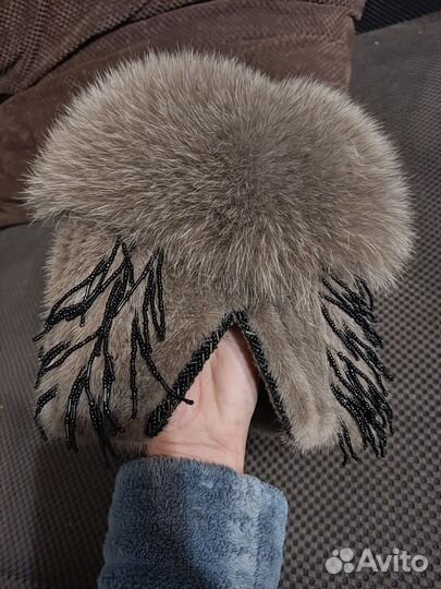 Шапка женская из норки