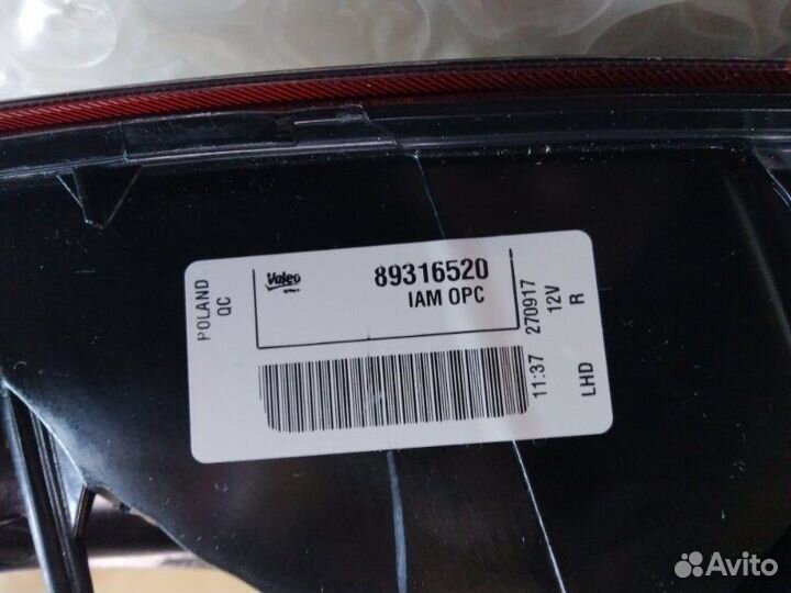 Фонарь задний правый Opel Corsa 2006 - 2014