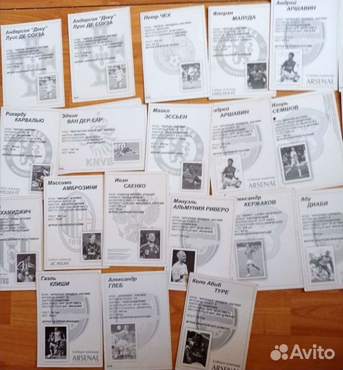 Карточки футболистов