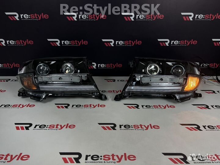 Фары + Решетка Toyota Land Cruiser 200 15г