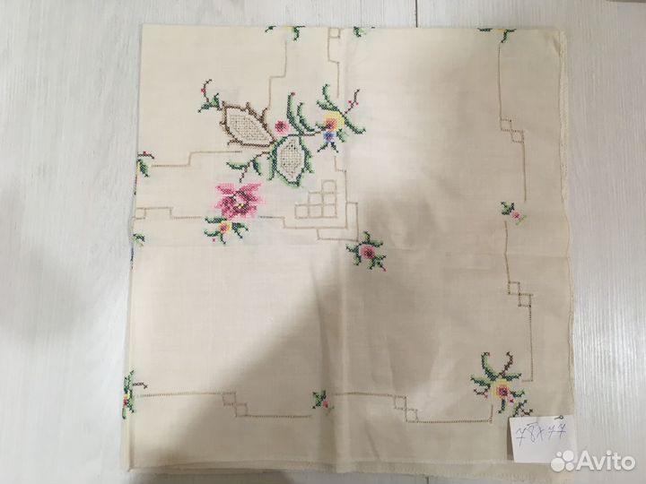 Скатерть старинная вышивка мережка