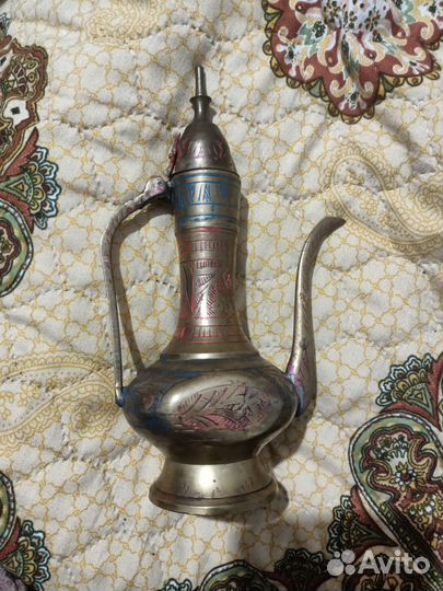 Кувшин кумган Индия винтаж 17см