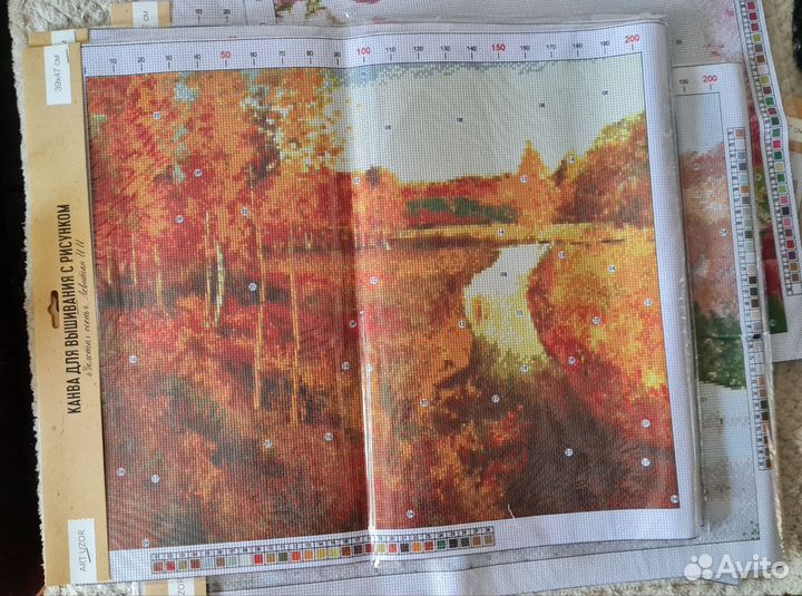 Канва для вышивания с рисунком