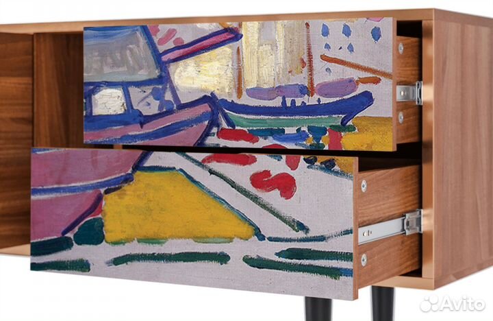 Тв-тумба T1 - Орех - The Port of Collioure