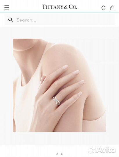 Кольцо Tiffany & Co оригинал 16.5