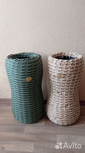 Кашпо из ротанга