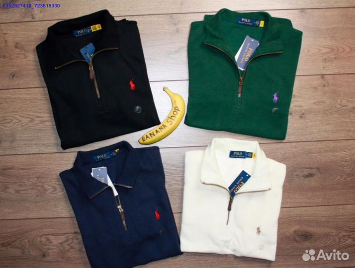 Polo Ralph Lauren джемпер зеленый полузамок (Арт.48437)