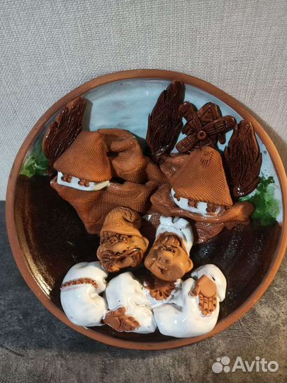 Тарелка декоративная украинцы