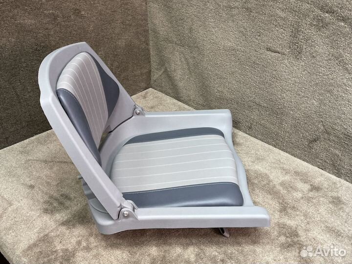 Кресло мягкое складное для лодки (серое)
