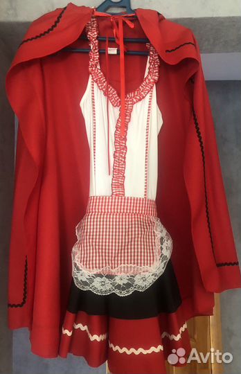 Костюм красной шапочки для взрослых 44-48 р