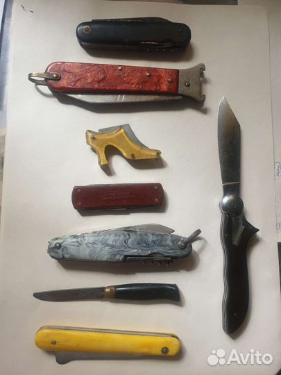 Ножики складные из ссср,чёрный 50ые, туфля,лисица