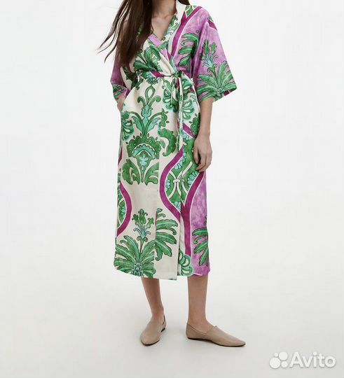 Платье женское с запахом kimono dress