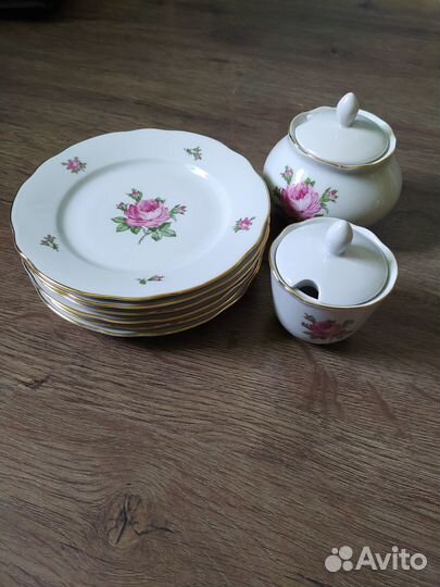 Обеденный столовый и чайный сервизы. ГДР