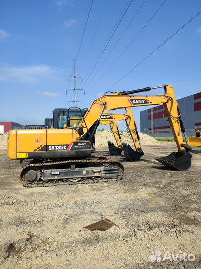 Гусеничный экскаватор Sany SY135C, 2023