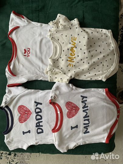 Боди для девочки 62 (пакетом)