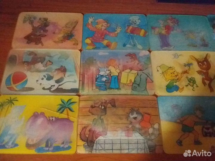 Карманные календарики СССР стерео(переливашки)