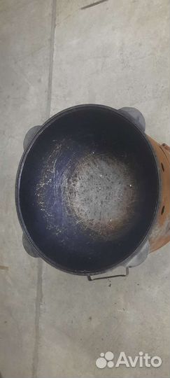 Печь под казан с казаном