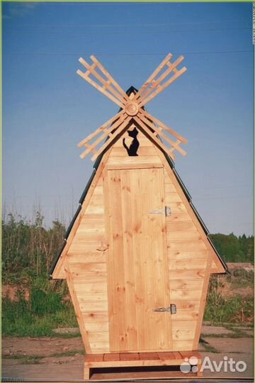 Уличный туалет деревянный пбс 417