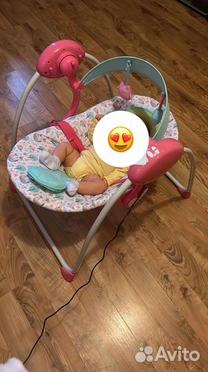 Детские электронные качели для новорожденных