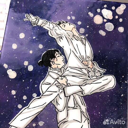 Рисунок на стекле, Чимин и Чонгук, BTS