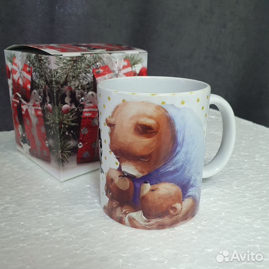 Кружка для мамы/ для папы + коробочка