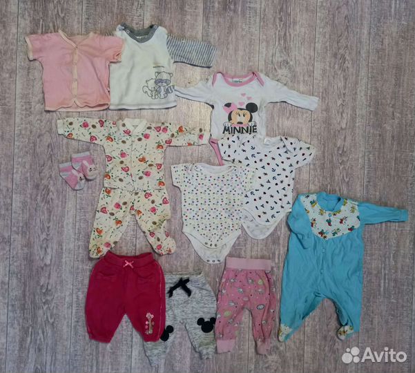 Вещи пакетом на девочку 62 68