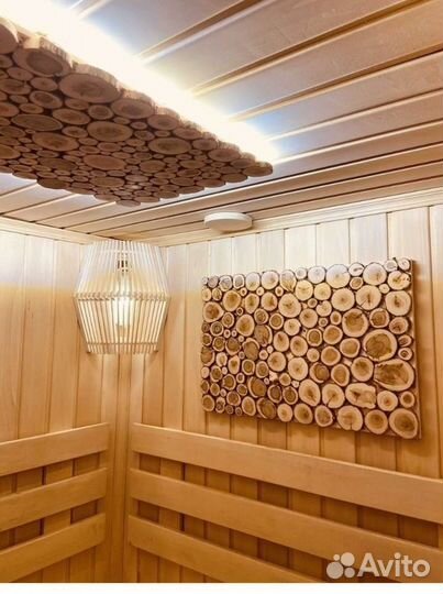 Панно из можжевельника,абажуры