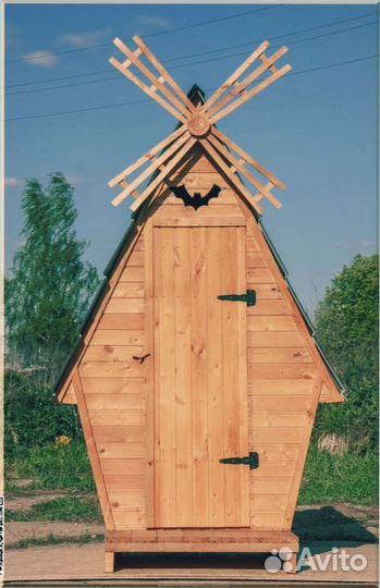 Дачный туалет с лебедем пио 579