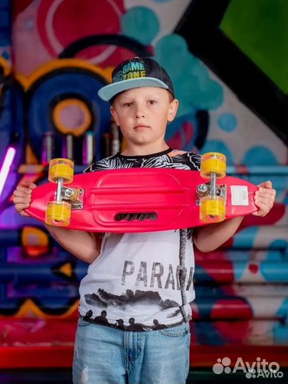 Пенниборд с ручкой cool