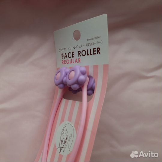 Японский роликовый массажер для лица