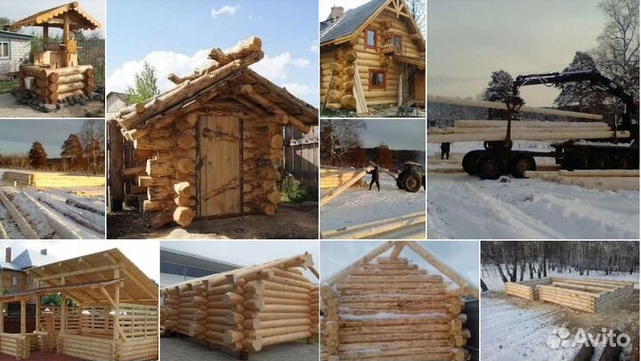 Срубы для дома, дачи, бани из осины, сосны