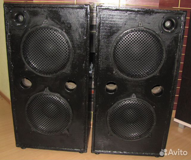 Колонки Кинап 2100W 2шт Pro-12'x2+Вч Акустика 4Ом