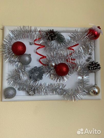 Новогоднее украшение на стену
