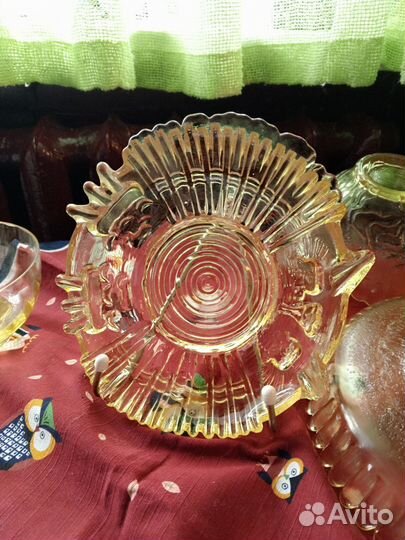 Вазочки СССР. Цветное стекло, цена за всё