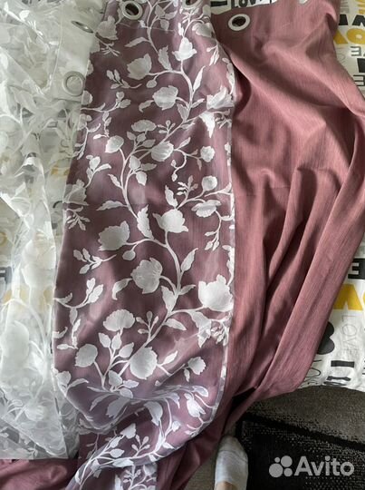 Шторы на люверсах «комплект»