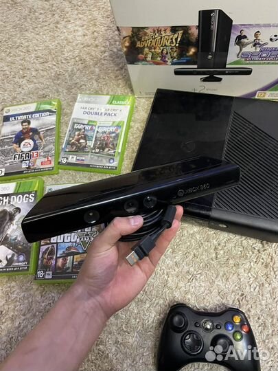 Xbox 360 Е 500Гб много игр