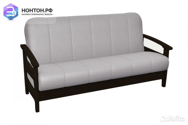 Диван книжка Омега серый / венге