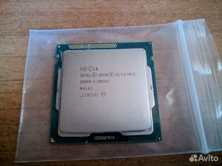Процессор Intel Xeon e3-1270v2 (i7 3770), LGA1155