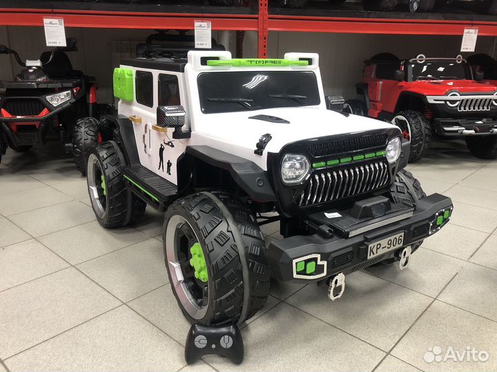 Детский электромобиль новый машинка Джип