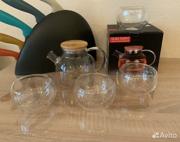 Чайник стекло пиалки Чайник фарфор