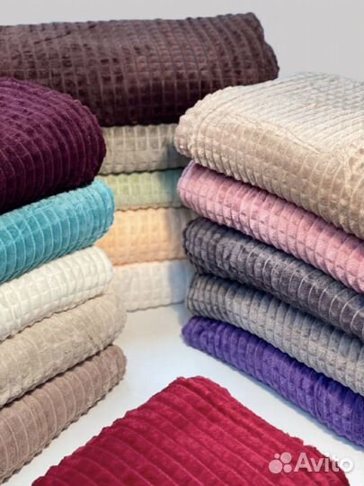 Плед в кубик мягкий уютный плед евро 200*220